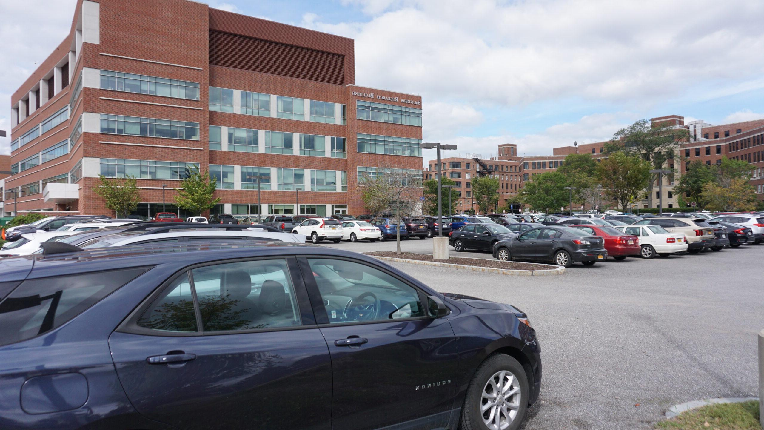 Parking Lot on the University of Rochester campus.